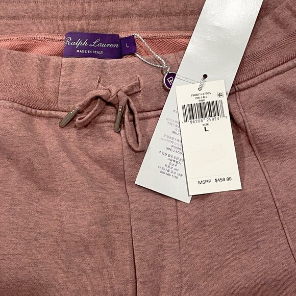Ralph Lauren Purple Label Large French Terry Hoodie Jogger 2 piece set NWT - Picture 8 of 8